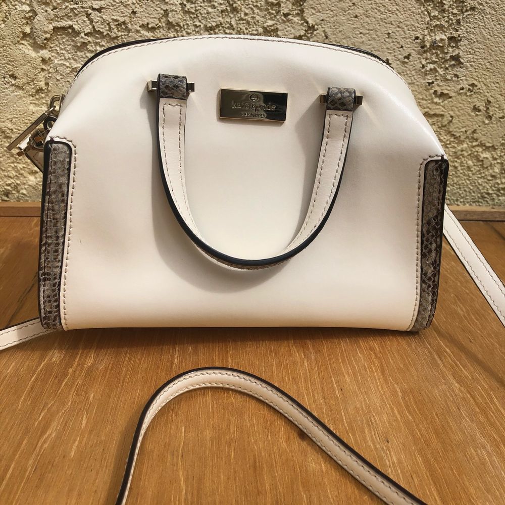 Kate Space Ivory/Snake Small Crossbody Bag